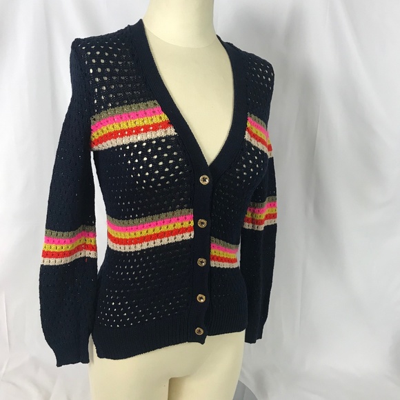 Juicy Couture Sweaters - Juicy Couture XS Navy/multi color cardigan